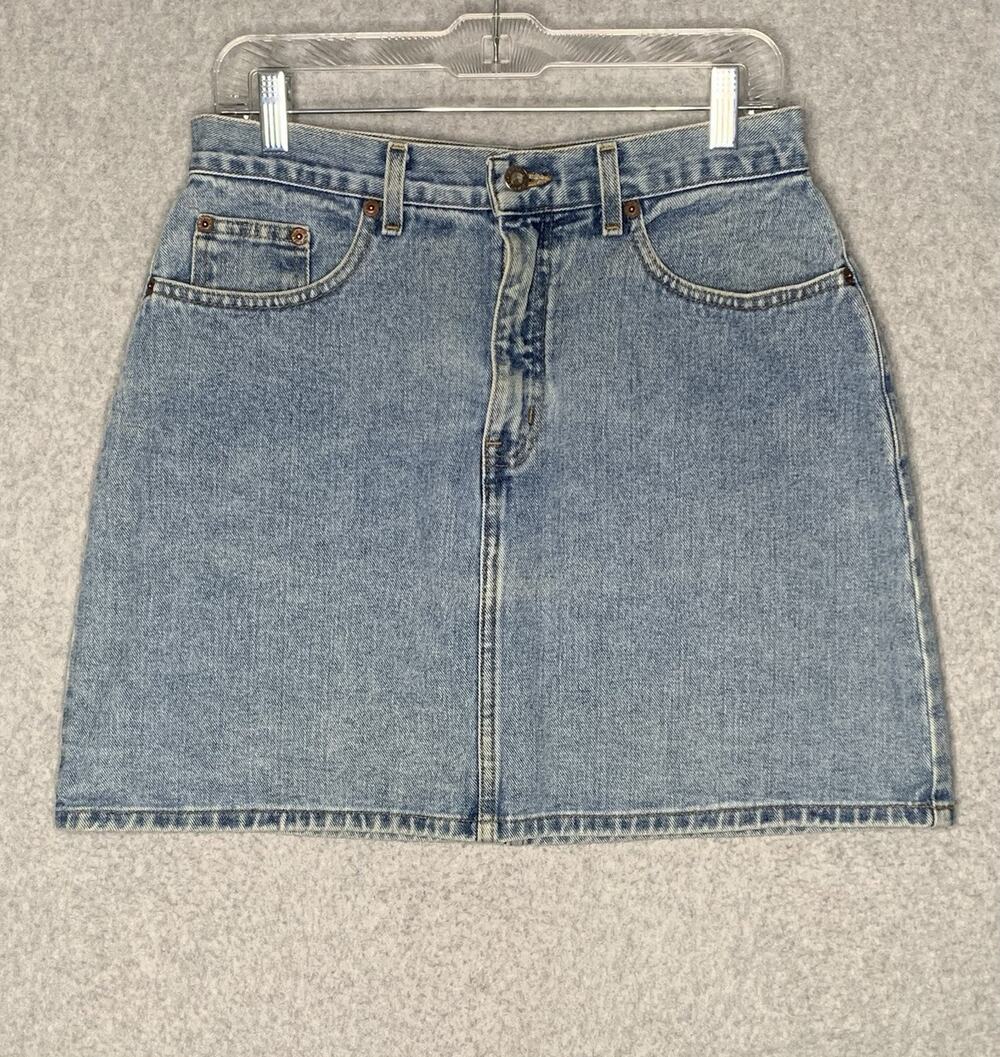 The Limited Jeans Women's 12 Denim Mini Skirt High Waist Made USA Vintage 90s